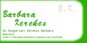 barbara kerekes business card